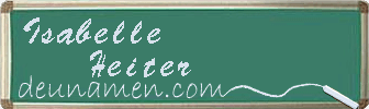 Isabelle Heiter Visitenkarte